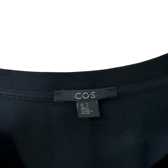 COS Womens Cotton Short Sleeve Pullover T-Shirt Mini Dress Sz Medium Black - Picture 6 of 6